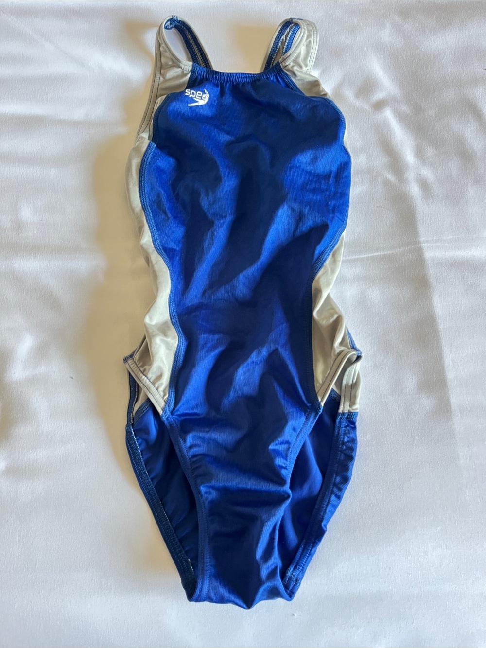 Speedo Fastskin (Original $170) FSII Size 28 Blue/Gray Recordbreaker Swimsuit